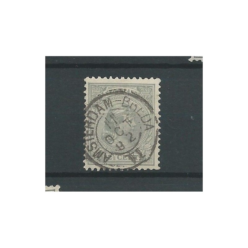 Nederland 38 met "AMSTERDAM-BREDA VI 1892" kleinrond VFU/gebr CV 15 € Nederland 38 met "AMSTERDAM-BREDA VI 1892" kleinrond VFU/gebr CV 15 €