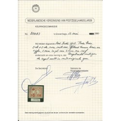 Ned. Indie  136f  Rode Kruis  MH/ongebrV  350 €  Certificaat !!