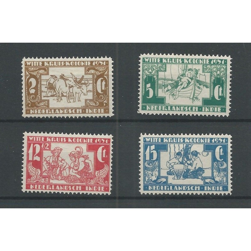 Ned. Indie 172-175 Witte Kruis MNH/postfrisV 60 € Ned. Indie 172-175 Witte Kruis MNH/postfrisV 60 €