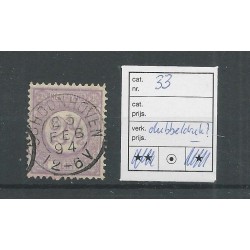 Nederland 33 DUBELDRUK  VFU/gebr  CV ?? €