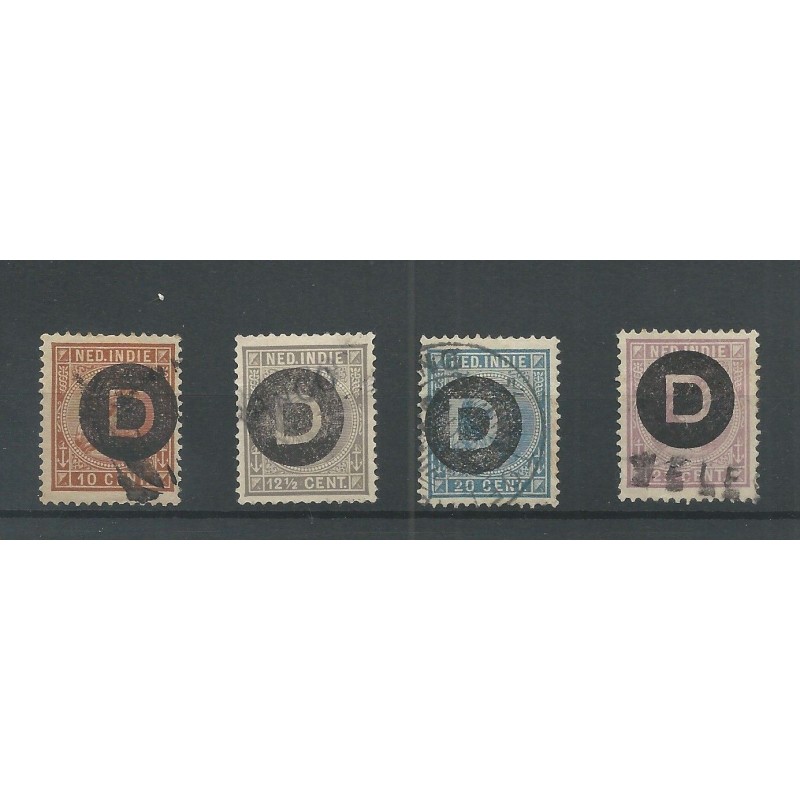 Ned. Indie D1-D2, D4-D5 DIENSTzegels VFU/gebr CV 32,50 € Ned. Indie D1-D2, D4-D5 DIENSTzegels VFU/gebr CV 32,50 €
