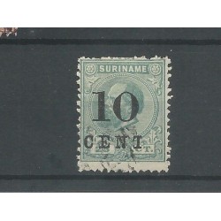 Suriname 32f "Gebroken T" VFU/gebr  CV 25 €