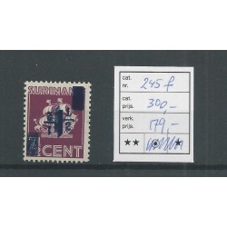 Suriname 245f DUBBELE OPDRUK MNH/postfris  CV 300 €