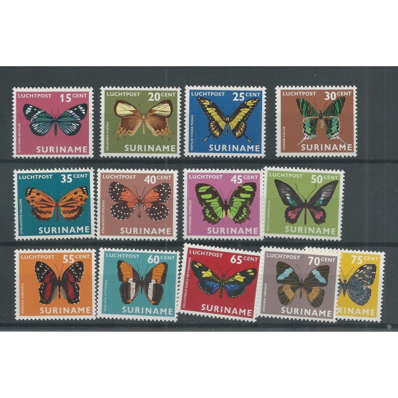 Suriname LP35-46 Luchtpost MNH/postfris CV 4,5 € Suriname LP35-46 Luchtpost MNH/postfris CV 4,5 €