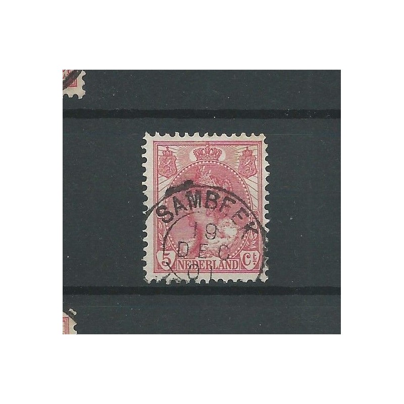 Nederland 60 "SAMBEEK 1901" kleinrond VFU/gebr CV 13,5+ € Nederland 60 "SAMBEEK 1901" kleinrond VFU/gebr CV 13,5+ €