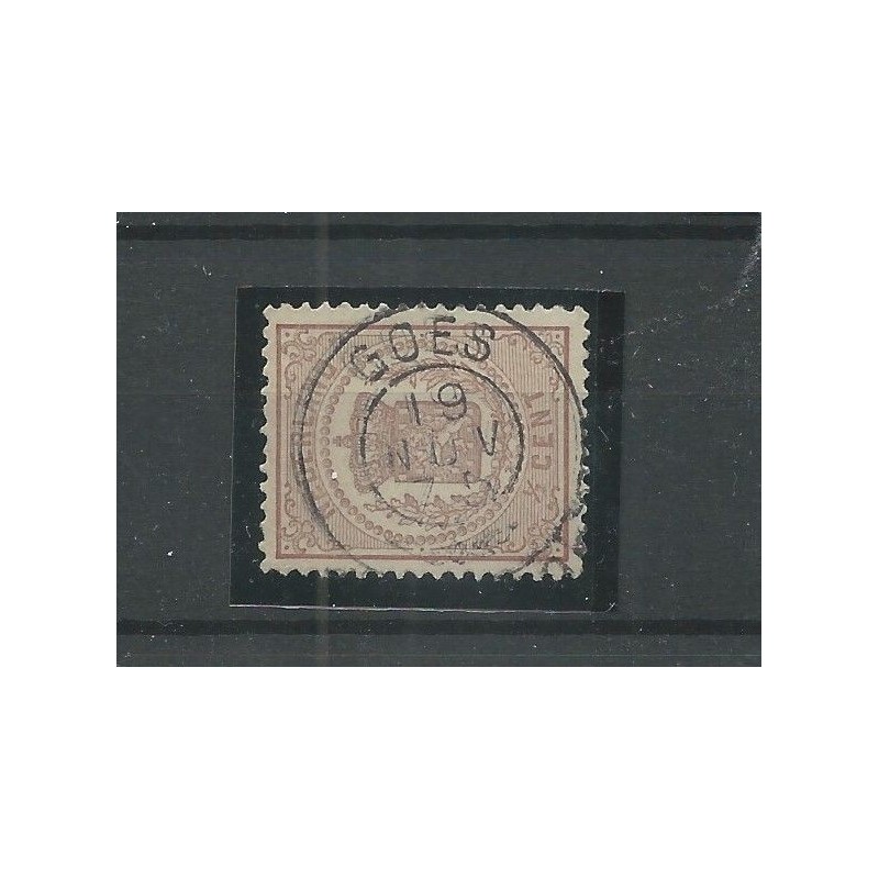 Nederland 13 met "GOES 1875" franco-takje VFU/gebr CV 12 € Nederland 13 met "GOES 1875" franco-takje VFU/gebr CV 12 €
