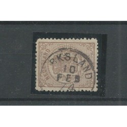Nederland 13 met "DIRKSLAND 1874" franco-takje  VFU/gebr  CV 80 €