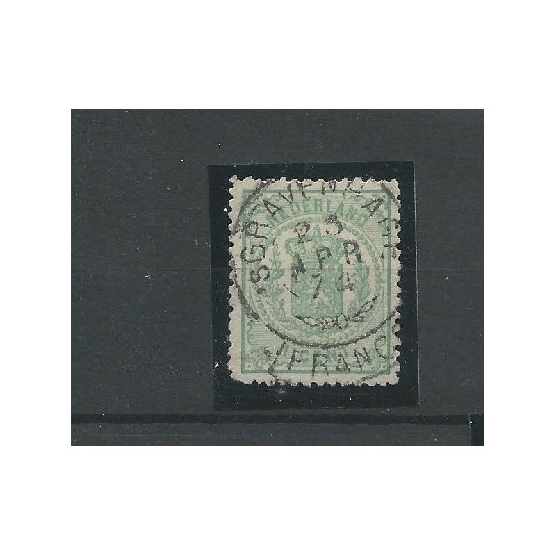 Nederland 15 met "GRAVENHAGE 1874" franco-takje VFU/gebr CV 2 € Nederland 15 met "GRAVENHAGE 1874" franco-takje VFU/gebr CV 2 €