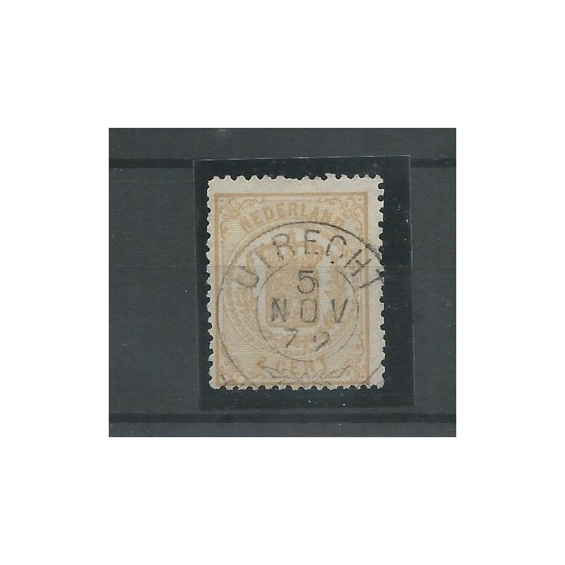 Nederland 17 met "UTRECHT 1872" francotakje VFU/gebr CV 20+ € Nederland 17 met "UTRECHT 1872" francotakje VFU/gebr CV 20+ €