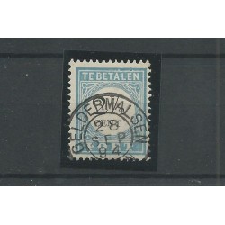 Nederland P5 D-III  "GELDERMALSEN 1894" kleinrond VFU/gebr CV 15+ €