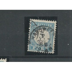 Nederland P6 D-III  "HANSWEERT 1889" kleinrond VFU/gebr CV 25+ €