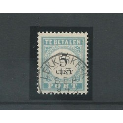 Nederland P6 D-III  "LEKKERKERK 1894" kleinrond VFU/gebr CV 15+ €