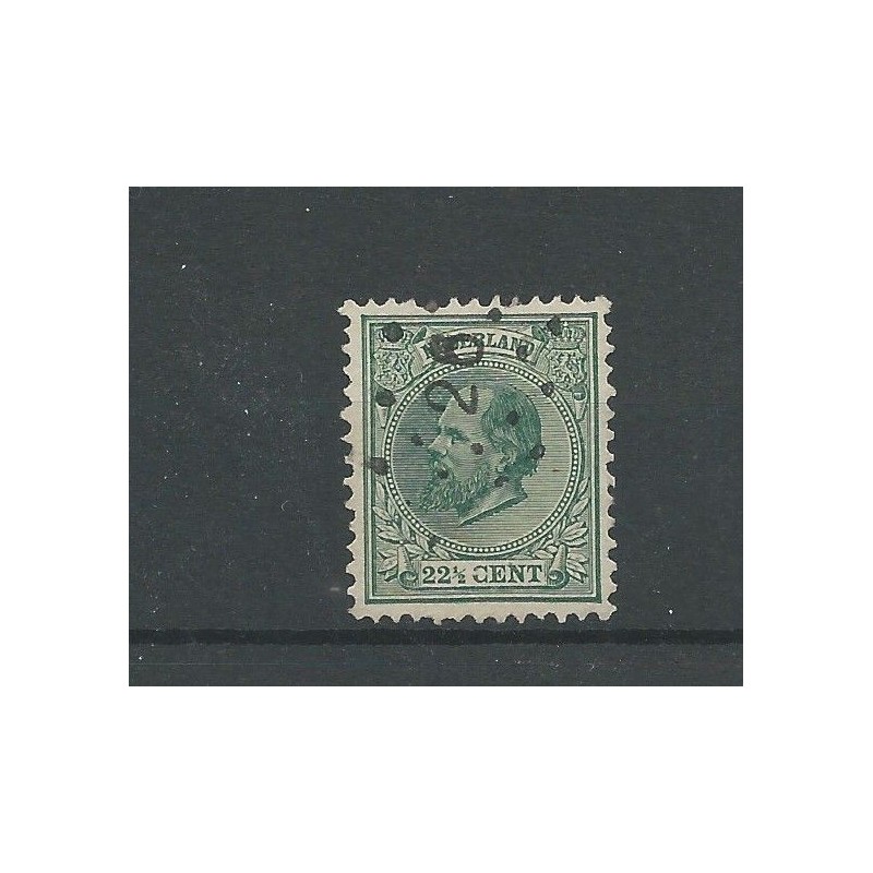 Nederland 25 met puntstempel 26 VFU/gebr CV 100+ € Nederland 25 met puntstempel 26 VFU/gebr CV 100+ €