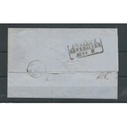 Nederland  5 op brief 1864 ROTTERDAM-SIEGEN VFU/gebr  CV 50+ €