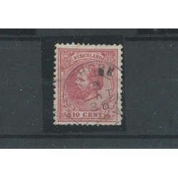 Nederland 21 met  "THORN  1886"  kleinrond  VFU/gebr  CV 12,5+ €