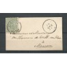 Nederland  15 met "UTRECHT 1877" tweeletter op kaartje VFU/gebr  CV 10+++ €