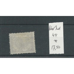 Ned. INDIE 45 Cijfer 4ct   MH/ongebr   CV 17,5 €