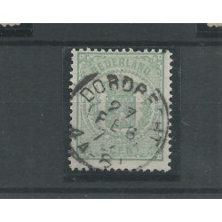 Nederland  15  met "DORDRECHT 1877 tweeletter  VFU/gebr  CV 10+ €