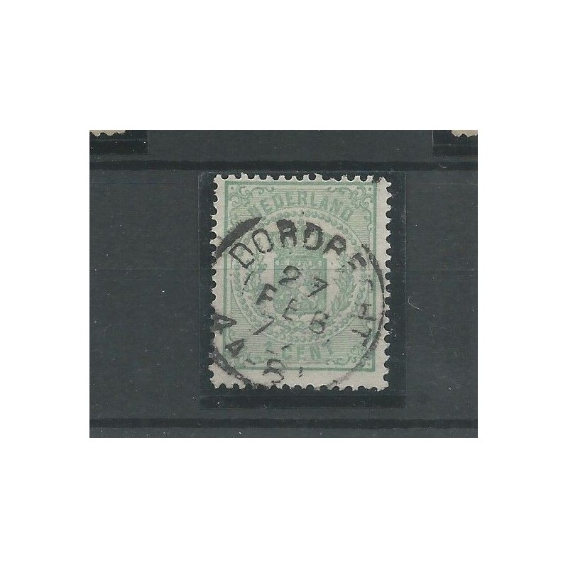 Nederland 15 met "DORDRECHT 1877 tweeletter VFU/gebr CV 10+ € Nederland 15 met "DORDRECHT 1877 tweeletter VFU/gebr CV 10+ €