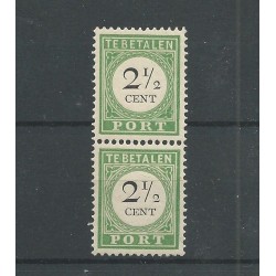 Curacao P11 paartje type I en II MH/ongebr  CV 30+ €