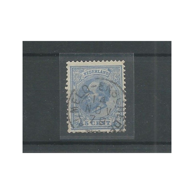 Nederland 19 met "ALMELO-ENSCHEDE 1879" takje stempel VFU/gebr CV 40+ € Nederland 19 met "ALMELO-ENSCHEDE 1879" takje stempel VFU/gebr CV 40+ €