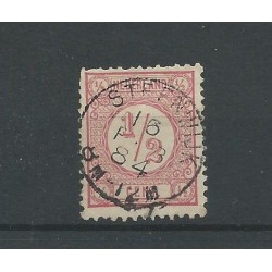 Nederland 30 met STEENWIJK 1884 tweeletter stempel VFU/gebr CV 10+ €