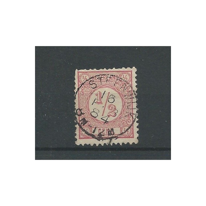 Nederland 30 met STEENWIJK 1884 tweeletter stempel VFU/gebr CV 10+ € Nederland 30 met STEENWIJK 1884 tweeletter stempel VFU/gebr CV 10+ €