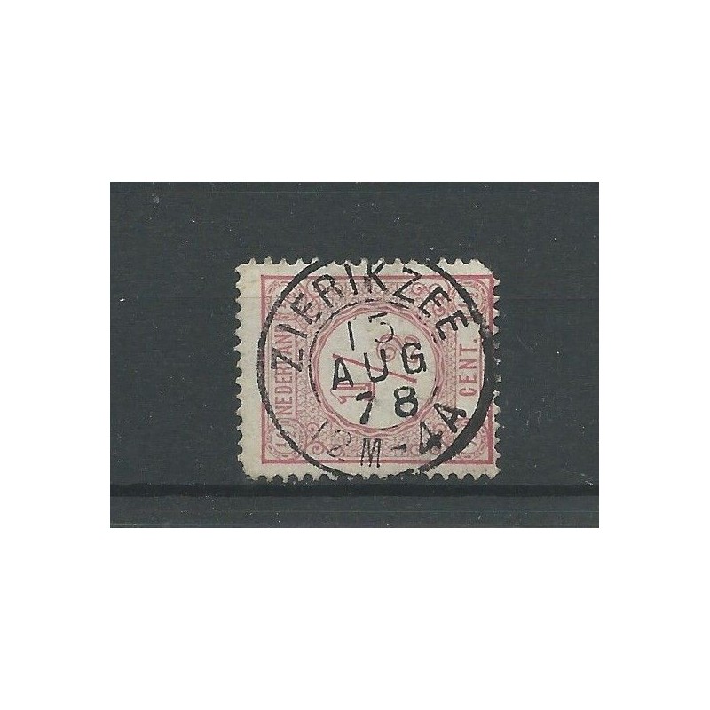 Nederland 30 met ZIERIKZEE 1878 tweeletter stempel VFU/gebr CV 10+ € Nederland 30 met ZIERIKZEE 1878 tweeletter stempel VFU/gebr CV 10+ €