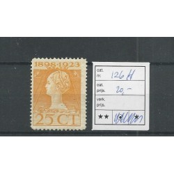 Nederland 126H Wilhelmina  MNH/postfris  CV 20 €