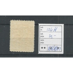 Nederland 126H Wilhelmina  MNH/postfris  CV 20 €