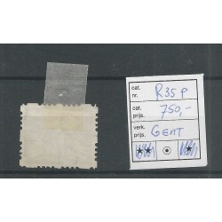Nederland R35P met "Gent ipv Cent" VFU/gebr  CV 750 €