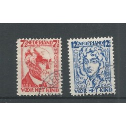 Nederland 222a-223a Kind 1928 VFU/gebr CV 8,75 €