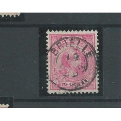 Nederland  37 met "BRIELLE 1896" kleinrond VFU/gebr  CV 10+ €