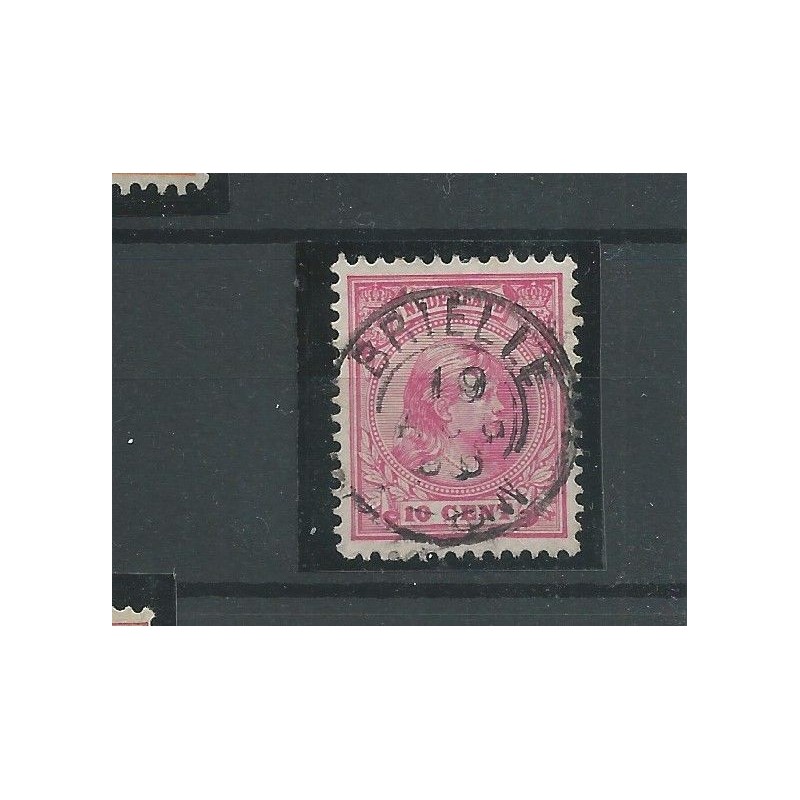 Nederland 37 met "BRIELLE 1896" kleinrond VFU/gebr CV 10+ € Nederland 37 met "BRIELLE 1896" kleinrond VFU/gebr CV 10+ €