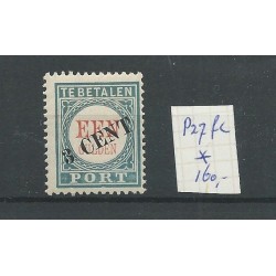Nederland P27fc  met "Barst" MH/ongebr CV 150 €