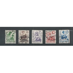 Ned. Indie 293-297 Moehammadijah  VFU/gebr CV 31 €