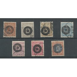 Ned. Indie  D1-D7  Dienst 1911 VFU/gebr CV 120 €