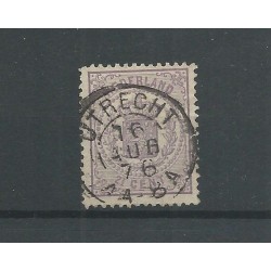Nederland 18 met "UTRECHT 1876" tweee-letter  VFU/gebr CV 85 €