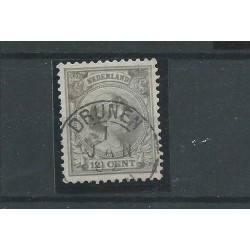 Nederland  38 met "DRUNEN  1892" kleinrond VFU/gebr  CV 40 €