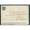 Nederland 1d  plt II  op briefomslag GRONINGEN-de Leek  CV 275 €