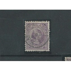 Nederland  42 met "AMSTERDAM-11  1895" kleinrond VFU/gebr  CV 22+ €