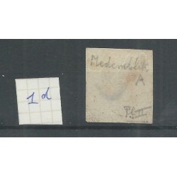Nederland 1d "MEDEMBLIK-A"  VFU/gebr  CV 150++ €