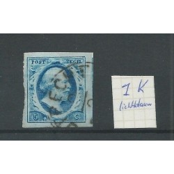 Nederland 1k plt III-9 "UTRECHT-C"  VFU/gebr  CV 100 €