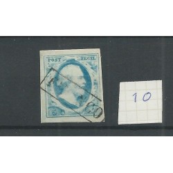 Nederland 1o plt V   brede randen VFU/gebr  CV 45+ €
