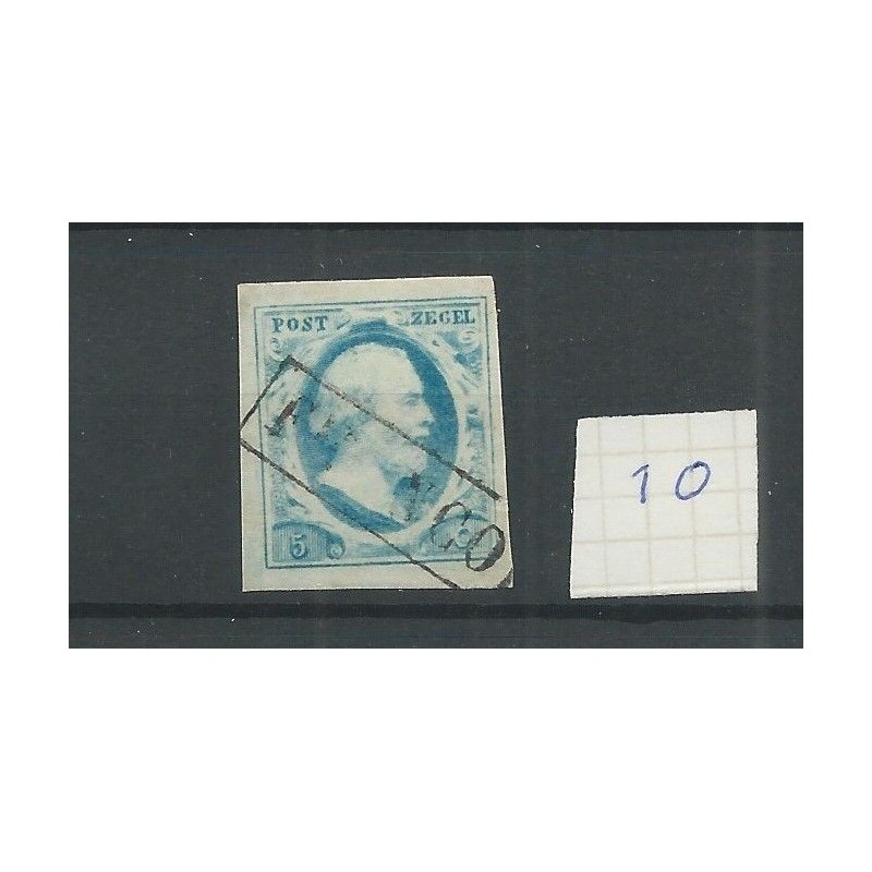 Nederland 1o plt V brede randen VFU/gebr CV 45+ € Nederland 1o plt V brede randen VFU/gebr CV 45+ €