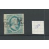 Nederland 1p plt V   groen-blauw VFU/gebr  CV 160 €