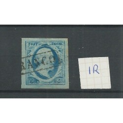 Nederland 1r plt VI-12 brede randen VFU/gebr  CV 45 €
