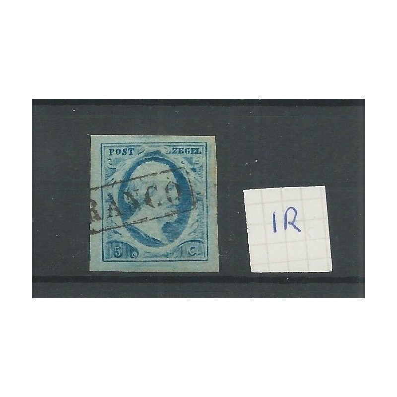 Nederland 1r plt VI-12 brede randen VFU/gebr CV 45 € Nederland 1r plt VI-12 brede randen VFU/gebr CV 45 €