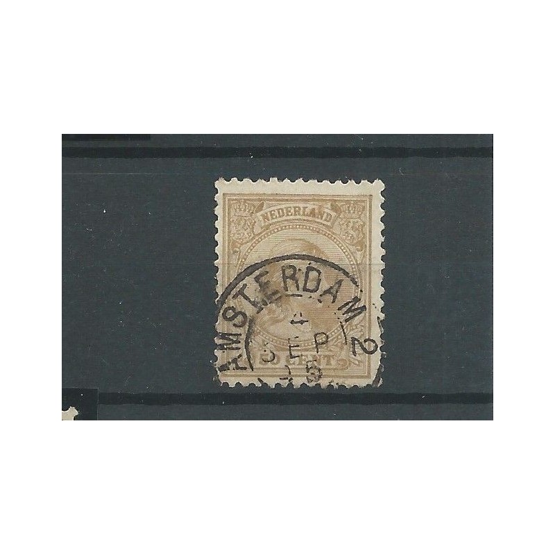 Nederland 43 met "AMSTERDAM-2 1895" kleinrond VFU/gebr CV 28,5+ € Nederland 43 met "AMSTERDAM-2 1895" kleinrond VFU/gebr CV 28,5+ €