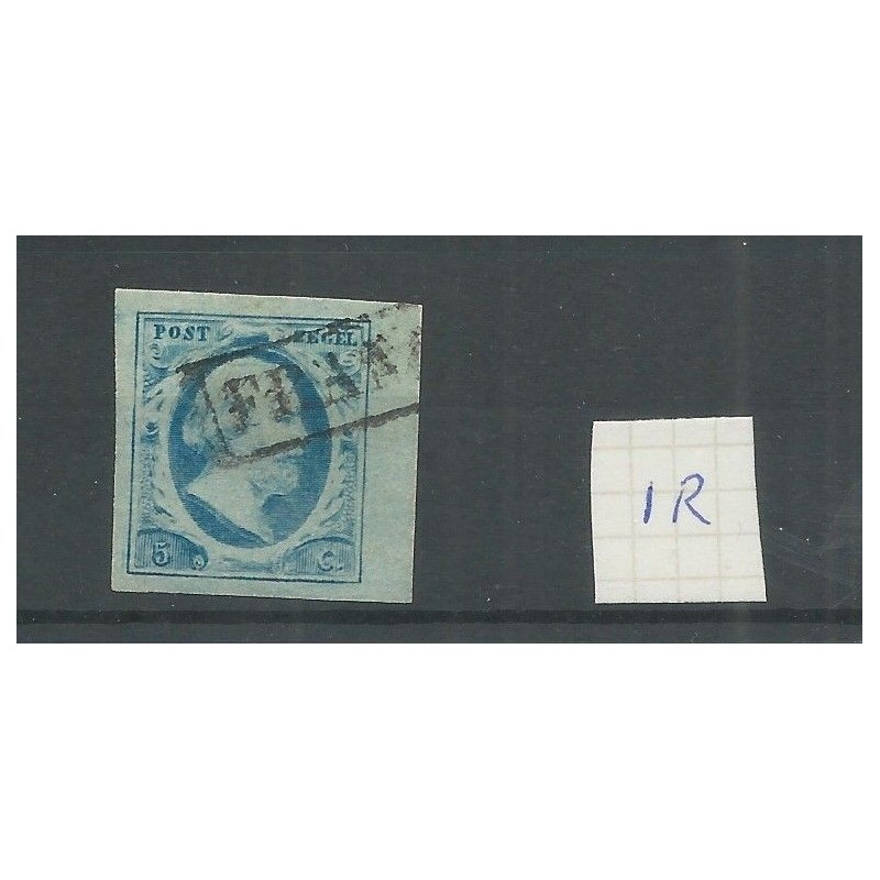 Nederland 1r plt VI randzegel VFU/gebr CV 45+ € Nederland 1r plt VI randzegel VFU/gebr CV 45+ €